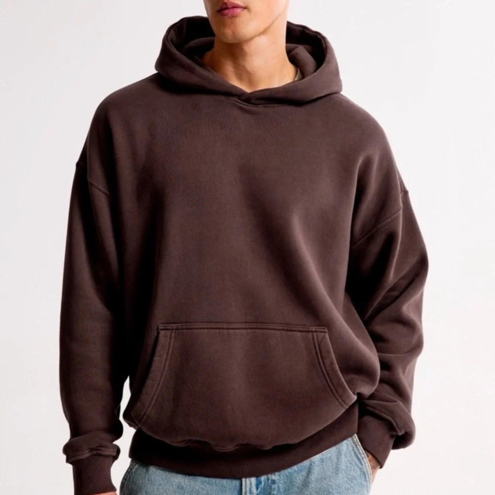 Abercrombie & Fitch Essential Popover Hoodie | Light Purple NWT - Picture 3 of 7